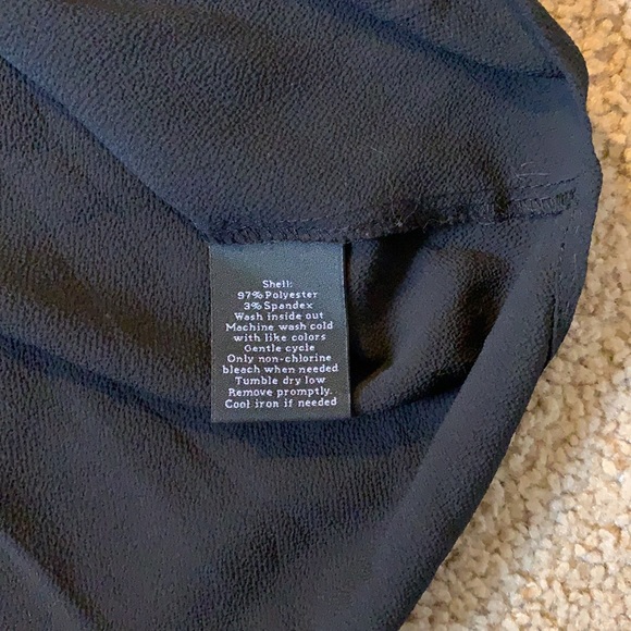 Black long sleeve shirt grommet details M / L - Picture 13 of 13